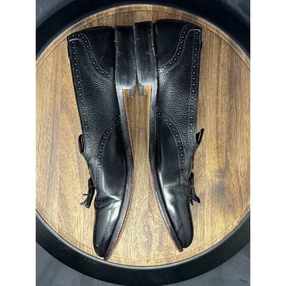 Allen Edmonds Auburn Men’s 11D Black Wingtip Tassel Loafer